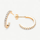 Essential CZ Half Hoops