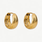 Vintage Ribbed Hoops