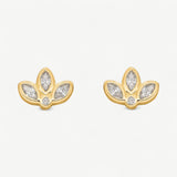 Lotus CZ Earrings
