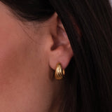 Vintage Ribbed Hoops