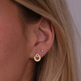 Double Open Circle Earrings