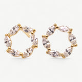 Marquise Circle Studs