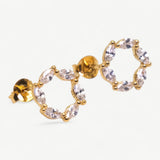 Marquise Circle Studs