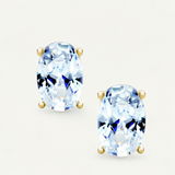 Oval Solitaire Studs