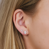 Oval Solitaire Studs