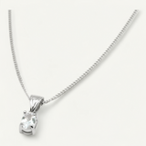 Oval Solitaire Necklace