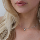 Oval Solitaire Necklace