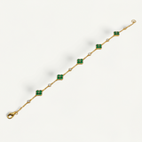 Green Multi Clover Bracelet