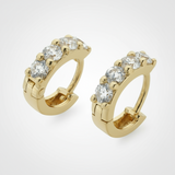 Mini CZ Huggie Earrings