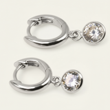 Signature CZ Drop Huggies