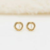 Wave Circle Earrings