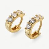 Mini CZ Huggie Earrings