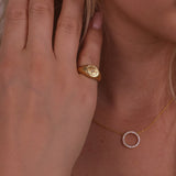 CZ Signet Ring