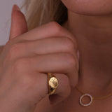 CZ Signet Ring