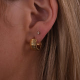 Statement Pleated Hoops