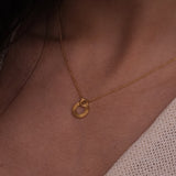 Double Open Circle Necklace
