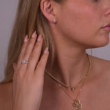 Oval Solitaire Studs