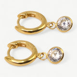 Signature CZ Drop Huggies