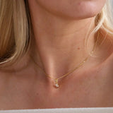 Oval Solitaire Necklace