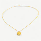 Starburst Heart Locket Necklace