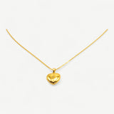Starburst Heart Locket Necklace