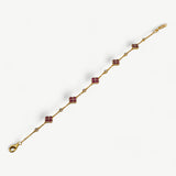 Red Multi Clover Bracelet