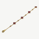 Red Multi Clover Bracelet