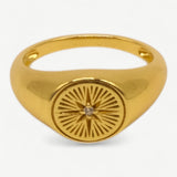 CZ Signet Ring