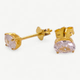 Oval Solitaire Studs