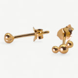 Triple Ball Earrings