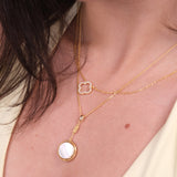 Mother of Pearl Spinning Necklace