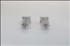 18ct white gold tanzanite stud earrings