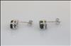 9ct white gold sapphire and diamond earrings