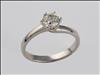 18ct white gold diamond solitaire ring