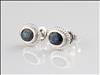 9ct white gold sapphire stud earrings