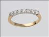 18ct yellow and white gold seven stone diamond ring
