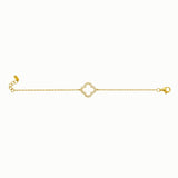 Single Pavé Clover Bracelet