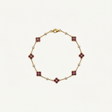 Red Multi Clover Bracelet