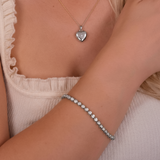 Starburst Heart Locket Necklace