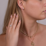 Oval Solitaire Studs