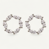 Marquise Circle Studs