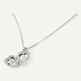 Starburst Heart Locket Necklace