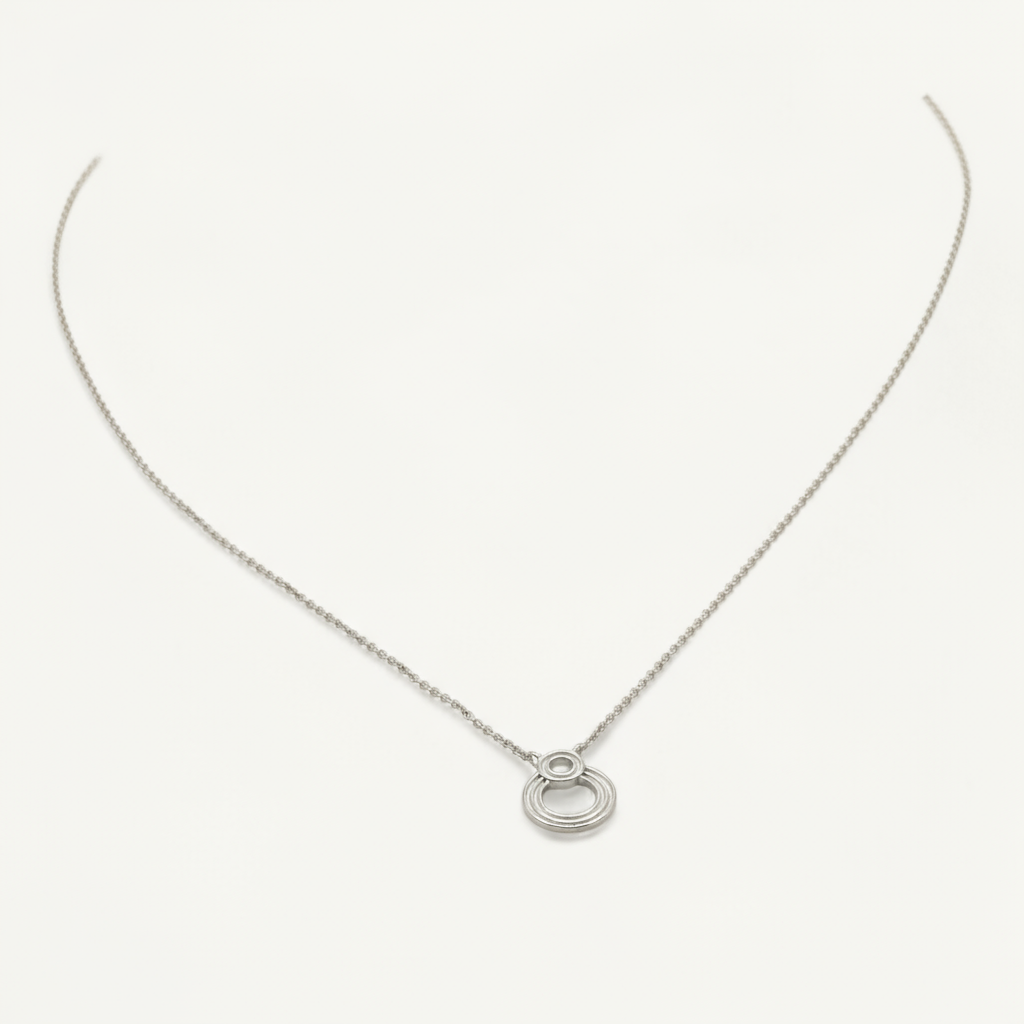 Double Open Circle Necklace