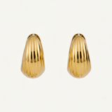 Vintage Ribbed Hoops