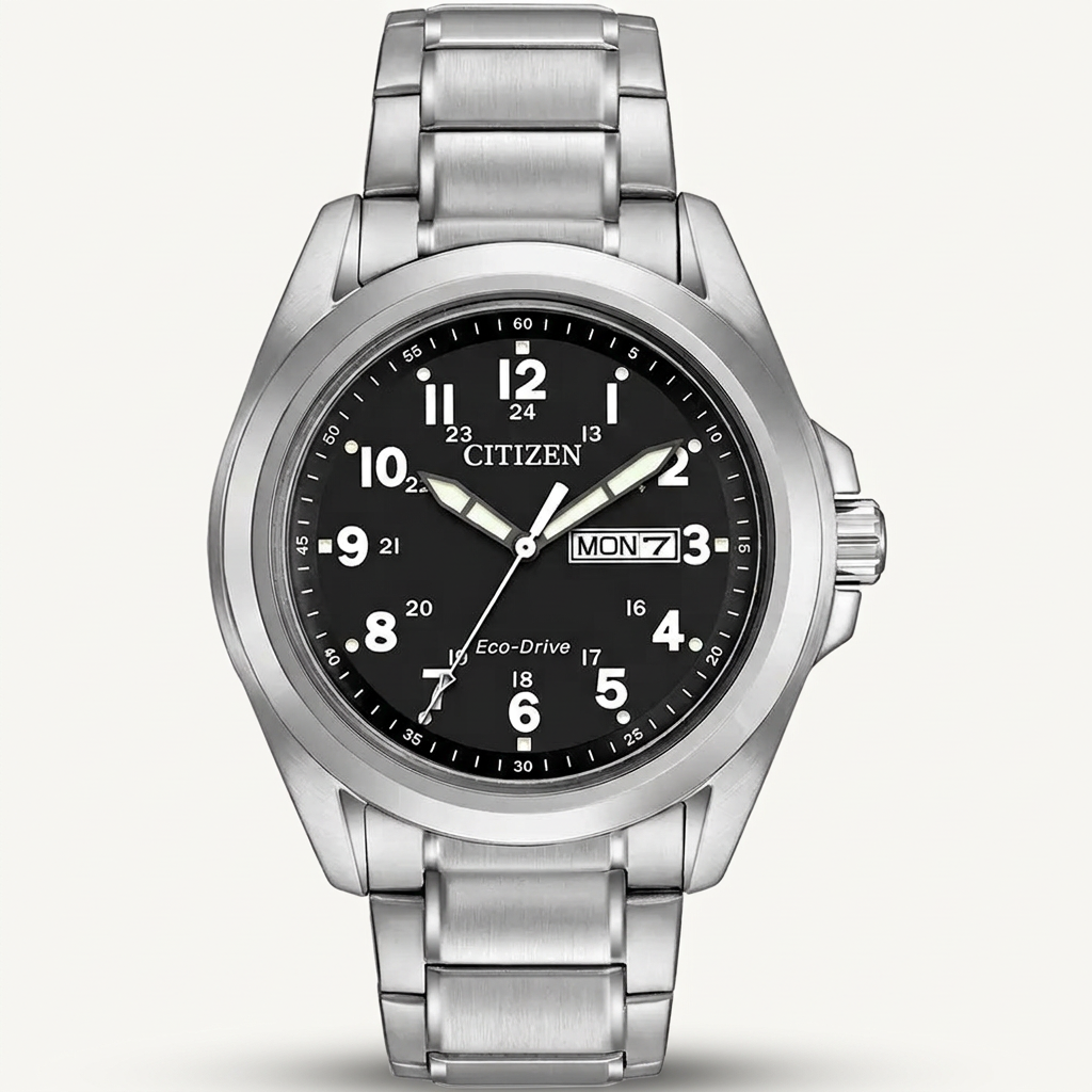 Gents stainless steel bracelet watch