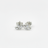 Lotus CZ Earrings