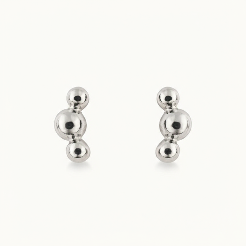 Triple Ball Earrings
