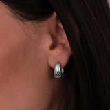 Vintage Ribbed Hoops