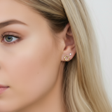 Wave Circle Earrings